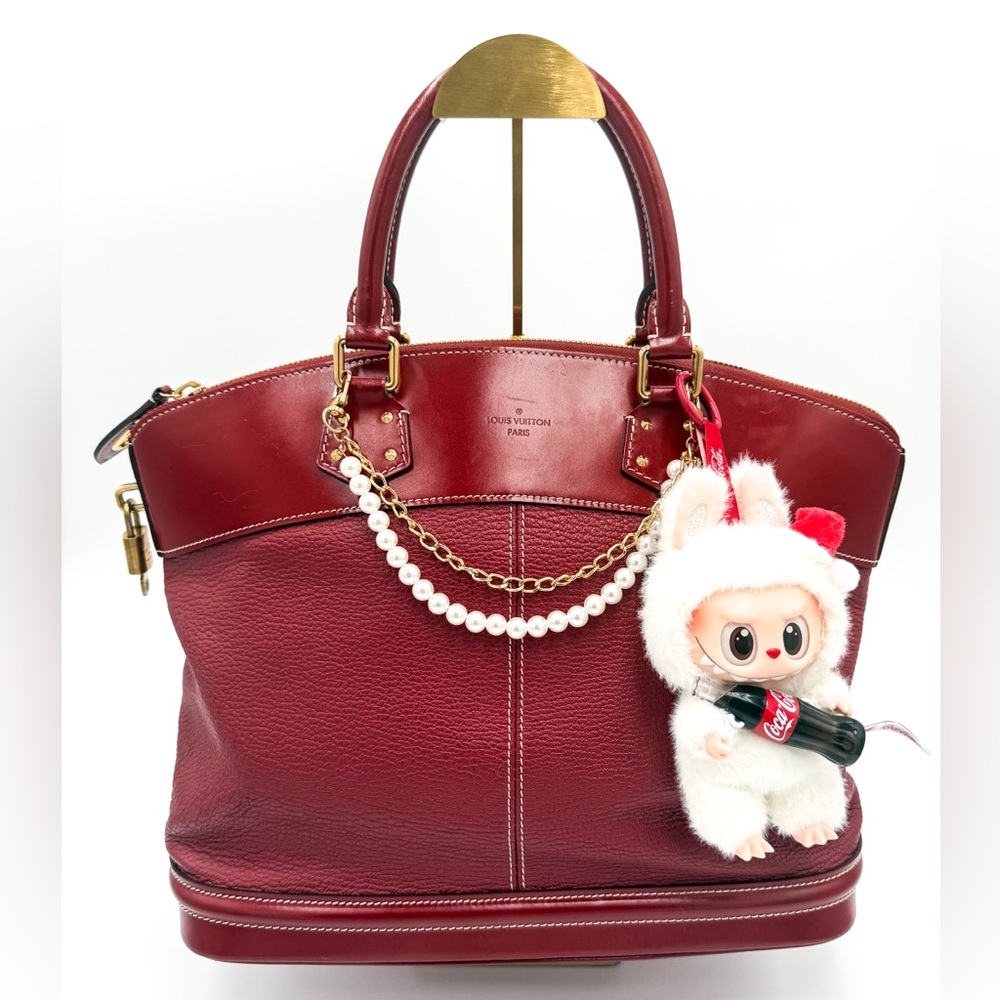 COA Louis Vuitton Lockit Red Leather